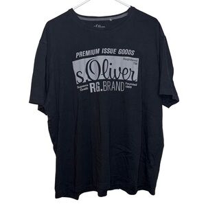 s. Oliver Men’s Gray Cotton T-shirt Size XXXL